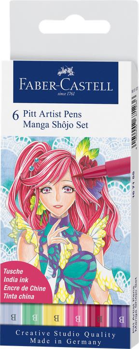 Actual product image Faber-Castell Pitt Artist Manga Shôjo (6 x)
