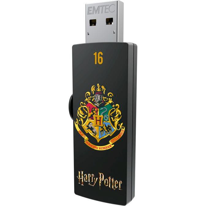 Emtec M730 Harry Potter Hogwarts (16 GB, USB-A), Chiavetta USB, Nero