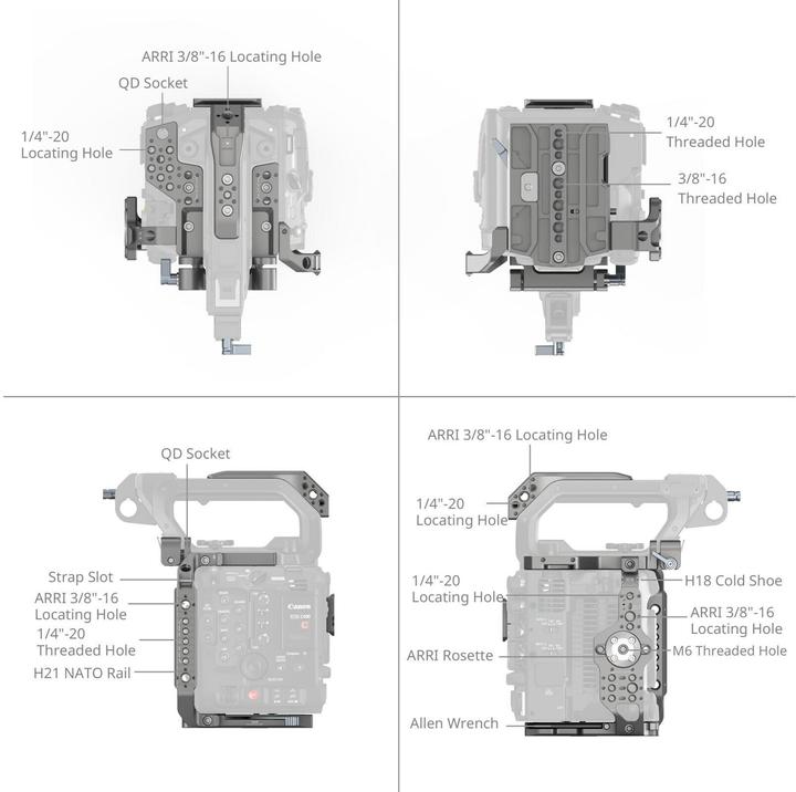Produktbild SmallRig 4947 Basic Cage Kit for Canon C400 (Cage)