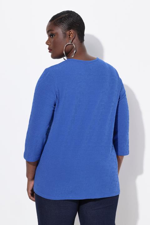 Produktbild Ulla Popken Shirt, A-Linie, V-Ausschnitt, 3/4-Arm (50, 52)