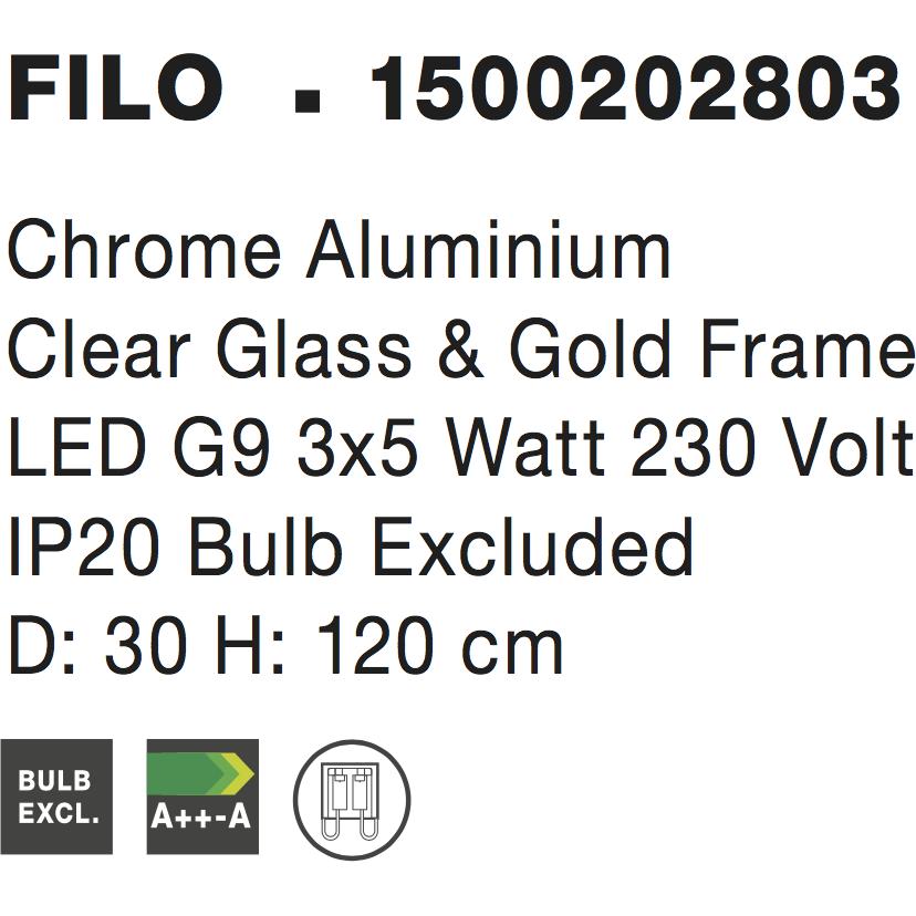 Thumbnail - Nova Luce, Pendelleuchte, Filo (G9)