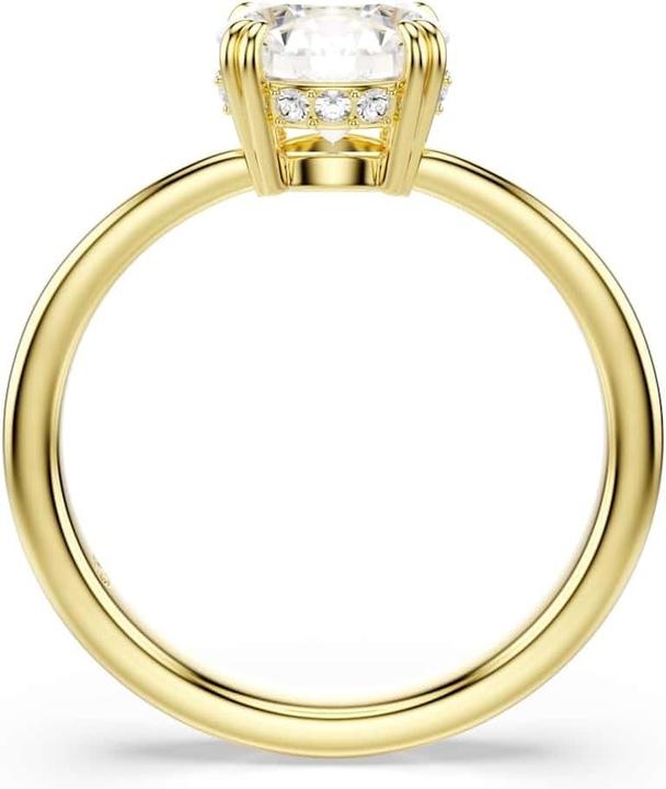 Actual product image Swarovski Stilla Attract Cocktail Ring Rundschliff Weiss Goldlegierungsschicht (60)