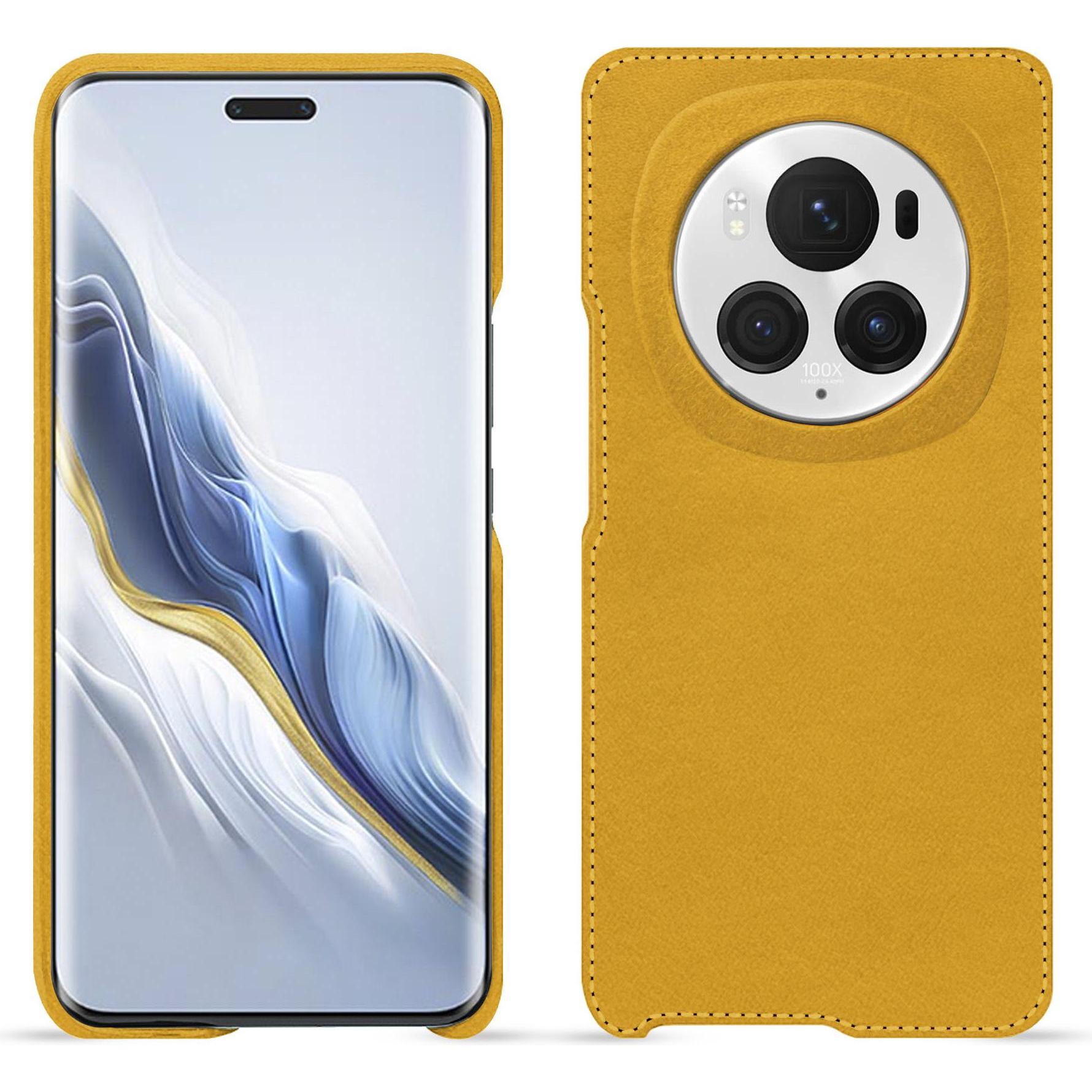 Noreve Lederschutzhülle (Honor Magic6 Pro), Smartphone Hülle, Orange