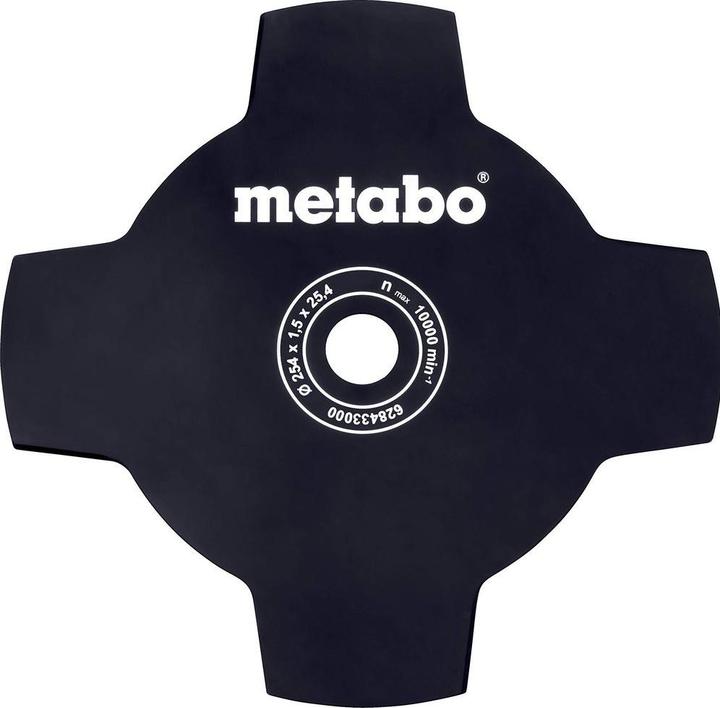 Produktbild Metabo Grasmesser 4-flügelig für FSD und FSB 36-18 LTX BL40 (Rasentrimmer, Rasenmäher Messer + Ersatzmesser Gartenmaschinen)
