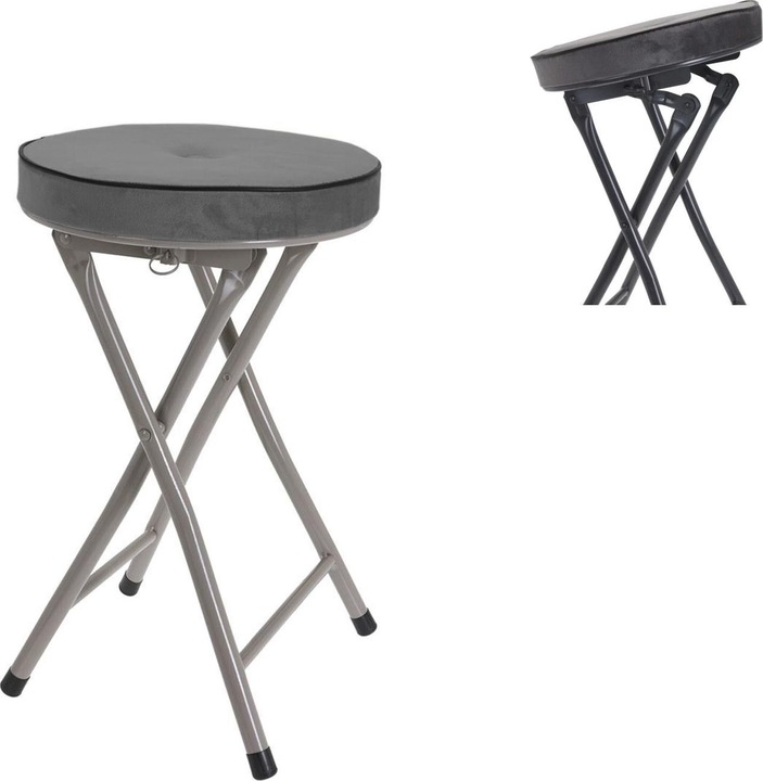 Actual product image Mojawo Folding stool Folding stool Kitchen stool Stool Seat stool foldable H49cm