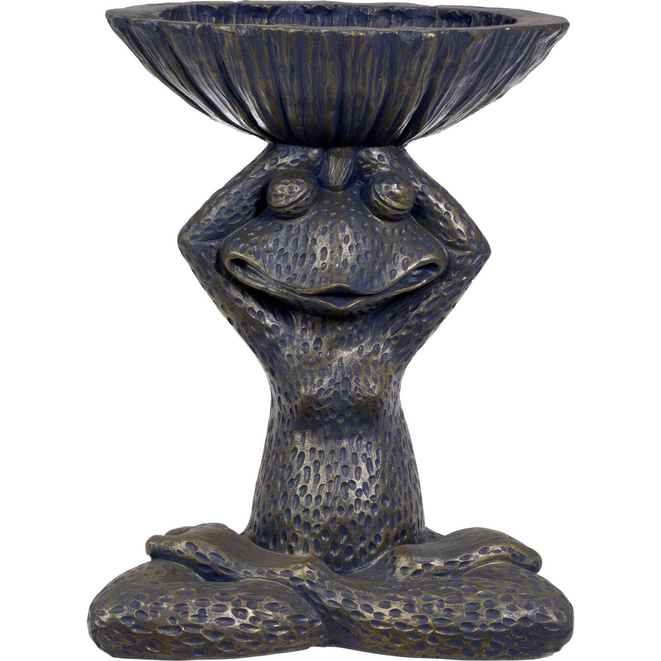 Mondex, Decorazione esterna, Bird trough "Frog", 35 cm x 27 cm x 45 cm