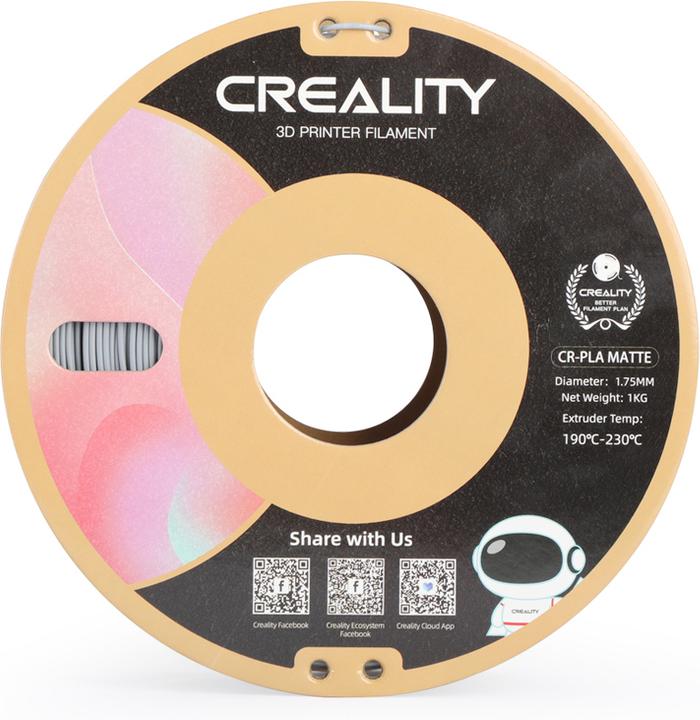 Produktbild Creality Cr-Pla Matte (PLA, 1.75 mm, 1000 g, Grau)