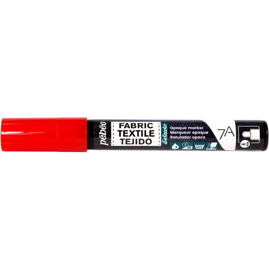 Thumbnail - Pebeo, Marker, 7A Marker Opak 4mm Runde Spitze Rot (Rot, 4 mm)