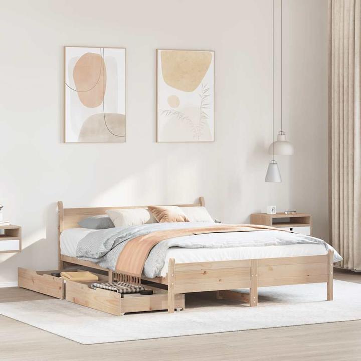 Actual product image vidaXL Bed without mattress (120 x 200 cm)