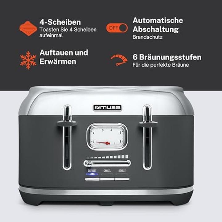 Produktbild Muse MS-131 DG Toaster Grau