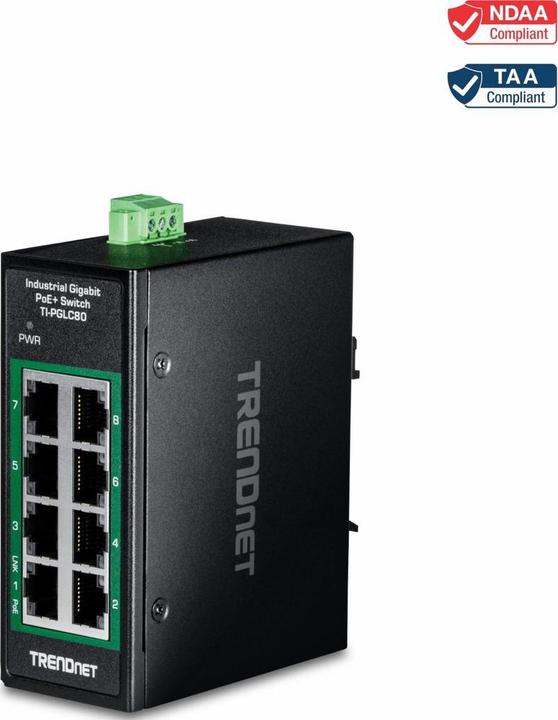 Image du produit Trendnet 8 ports Gigabit industriel (8 ports)