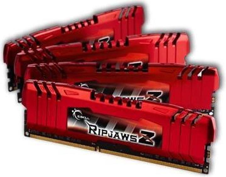 Actual product image G.Skill DDR3-1600 CL10 RipjawsZ memory module GB (4 x 8GB, 1600 MHz, DDR3-RAM, DIMM)