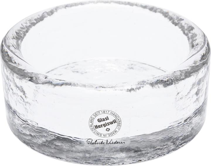 Glasi Hergiswil Teelichthalter aus Glas, gross 8 x 3.5 cm (8 x 3.5 cm)