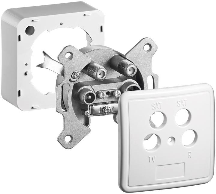 Produktbild Goobay Komplettset: Antennen-Stich-/Enddose (Antennendose)