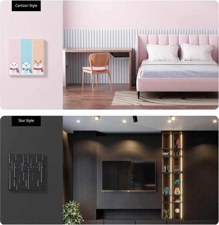 Immagine prodotto Sonoff Coperchio decorativo / cappuccio per interruttore a sfioramento T5 Star 1C