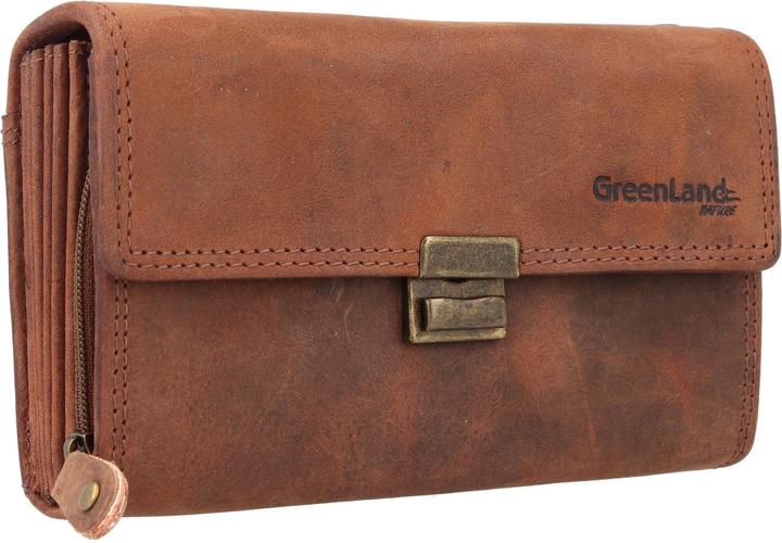 Actual product image Greenland Nature Montenegro waiter's wallet RFID leather wallet 16.5 cm