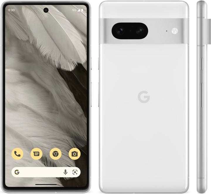 Produktbild Google Pixel 7 (256 GB, Snow, 6.30", SIM + eSIM, 50 Mpx, 5G)