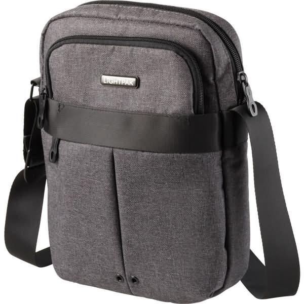 Lightpak, Handtasche, Umh„ngetasche "EPSILON", Polyester, grau, Grau