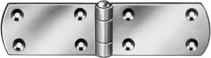 Actual product image Vormann Box hinge height 30 mm w.open120 mm thickness 2.0 mm steel blue galvanised French (Crate straps, 20 pcs.)