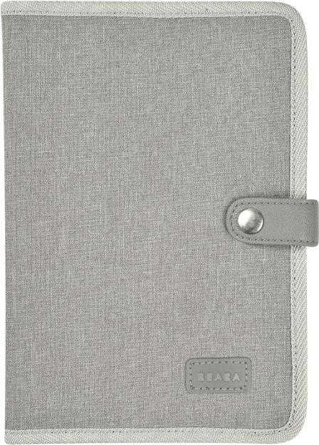 Beaba Protection pour le carnet de santé gris chiné
