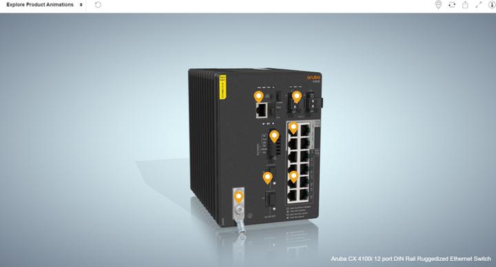 Produktbild HPE E Aruba 4100i Switch 8 Port PoE and 4 Port PoE, 2 SFP+, Layer 2, Web GUI, CL