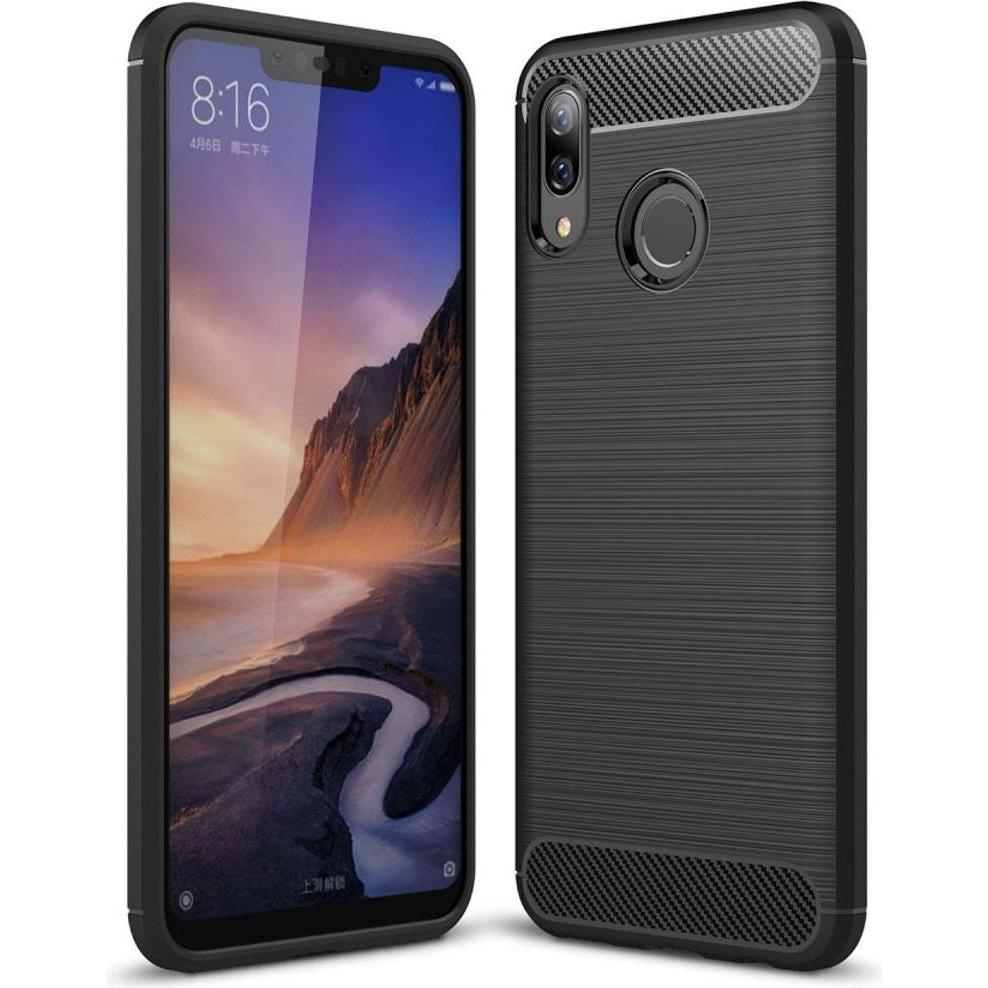 König Design Hülle Handy Schutz für Huawei Nova 3 Case Cover Bumper Carbon Optik TPU Schwarz (Huawei Nova 3), Smartphone...