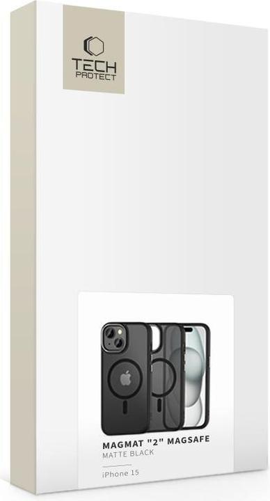 Produktbild Tech-Protect MagMat 2 MagSafe case for iPhone 15 - matte black (Apple iPhone 15)