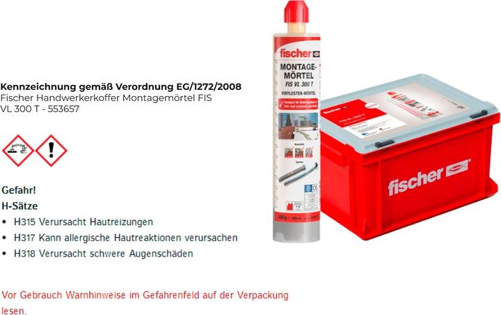 Actual product image Fischer Fisc mounting bracket FIS VL 300 T HWK G 553657