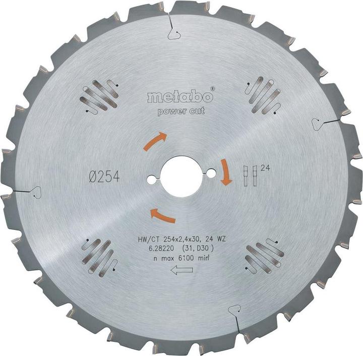 Actual product image Metabo Circular saw blade HW/CT 90x30x22