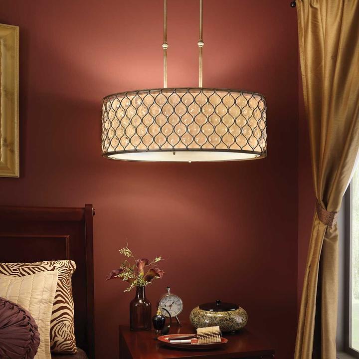 Immagine prodotto Elstead Lighting Lampada a sospensione Lucia E27 tripla 30cm argento brunito (E27)