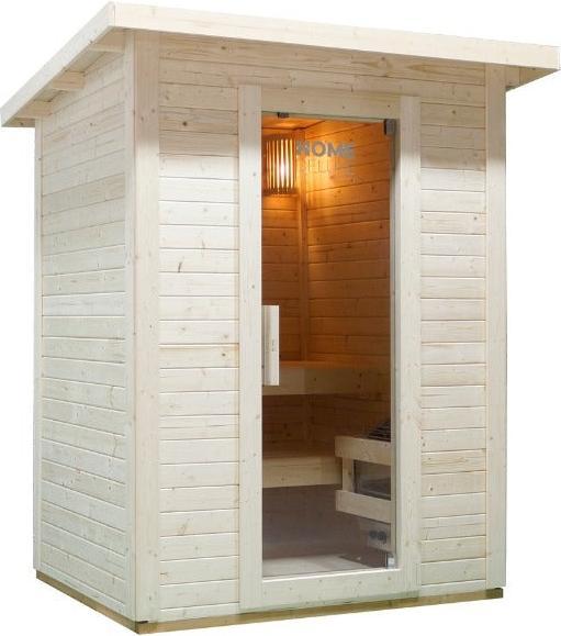 Produktbild Home Deluxe Saunahaus Outdoor MACAH M- 191 x 157 cm für 3 Personen - Sauna mit 4,5kW Ofen