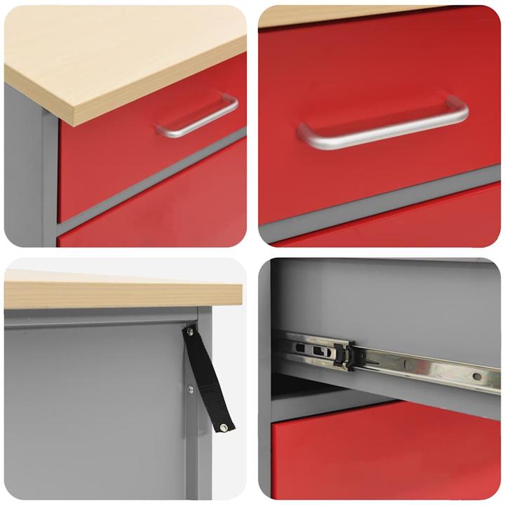 Produktbild vidaXL Werkstattschrank (55 cm, 200 cm)