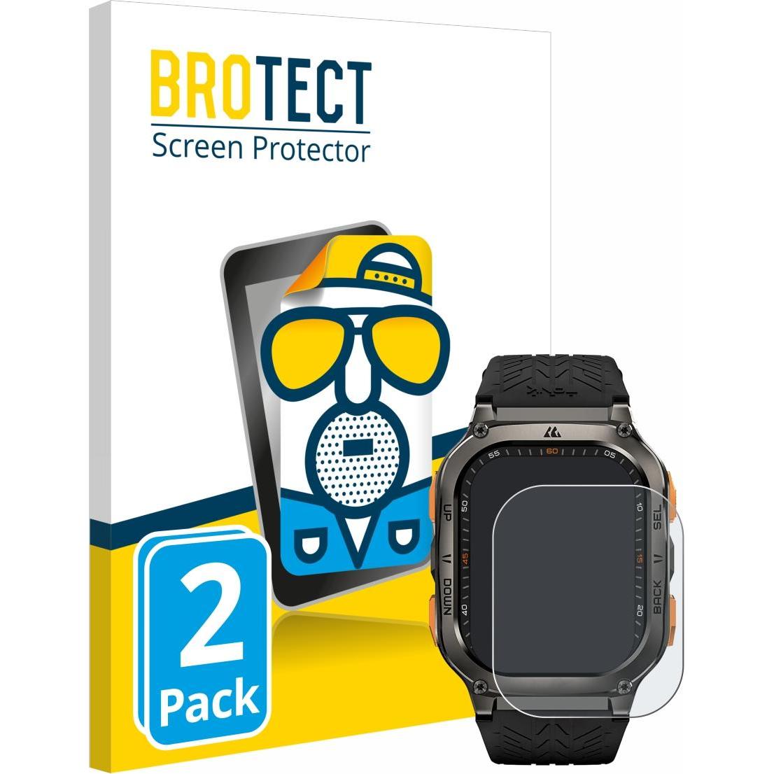Thumbnail - BROTECT Entspiegelungs-Schutzfolie Displayschutz Matt, Smartwatch Schutzfolie, Grau