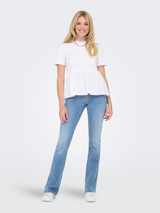 Produktbild Only ONLWAUW Mittlere Taille Ausgestellt Jeans Flared fit jeans (32)