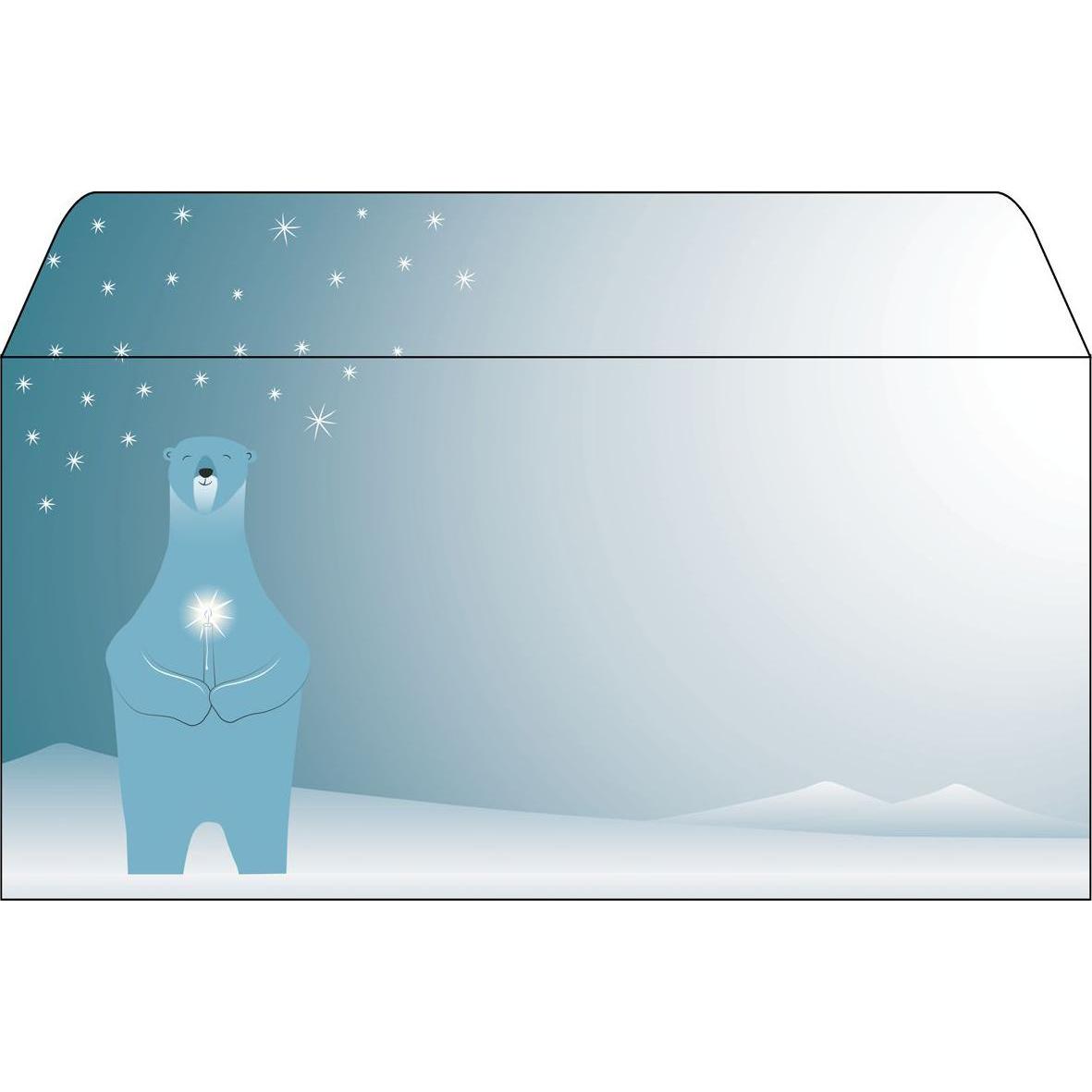 Sigel, Briefumschlag, Weihnachts-Motiv-Papier (110 x 220 mm, 25 x)