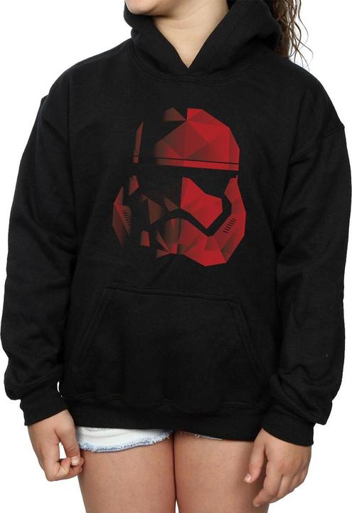 Produktbild Star Wars The Last Jedi Stormtrooper Red Cubist Helmet Kapuzenpullover Mädchen (140, 146)