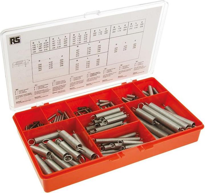Produktbild RS PRO Zugfedern Sortiment 17-100mm