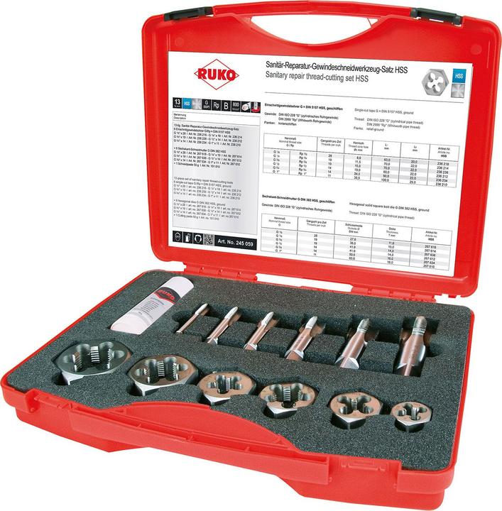 Actual product image Ruko Machine Tap Set Set