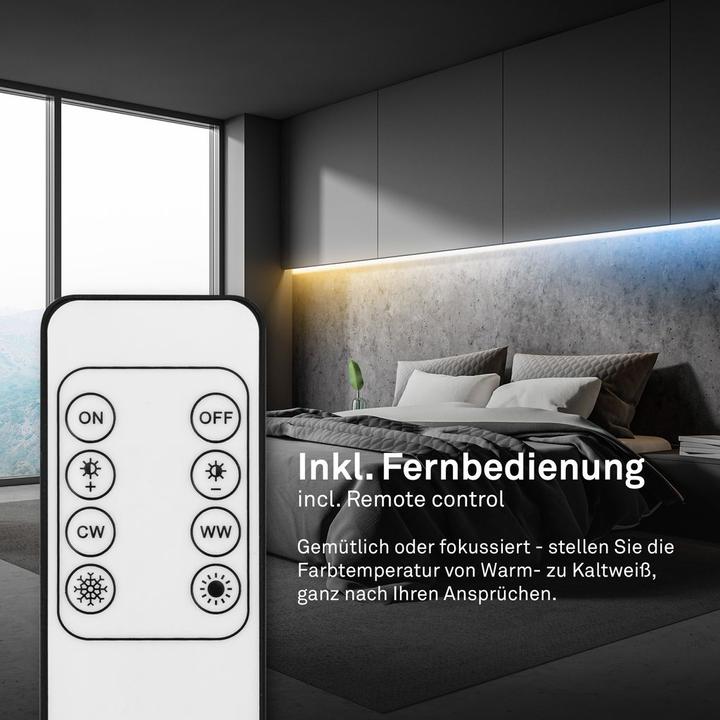 Immagine prodotto Briloner BL7000 Starter Set Smart CCT LED Stripe, 224xLED, 2m (Bianco freddo, 12 cm, Interno)