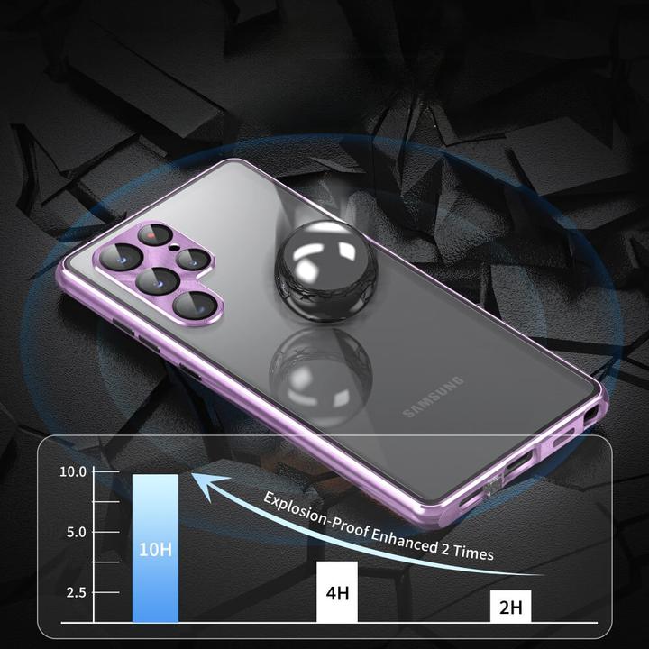 Produktbild Cover-Discount Magnetische Schutzhülle mit Panzerglas gold (Samsung Galaxy S24)
