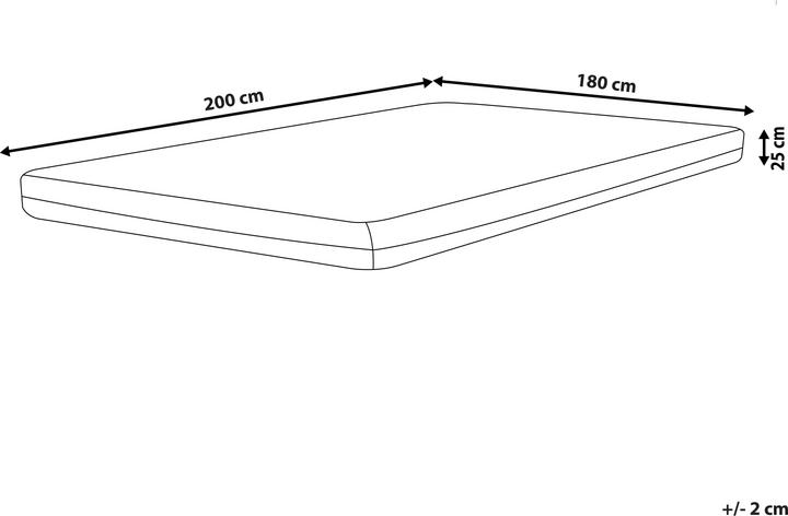Produktbild Beliani Spongy (Schaumstoffkern, 180 x 200 cm)