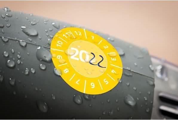 Produktbild Avery -Zweckform 80 St. Prüfplakette 20XX Gelb (Ø) 30 mm 30 mm