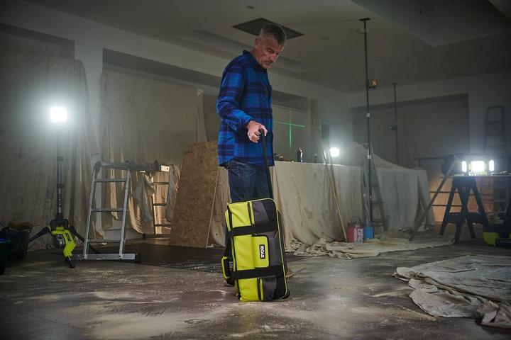 Actual product image Ryobi Large tool bag on wheels