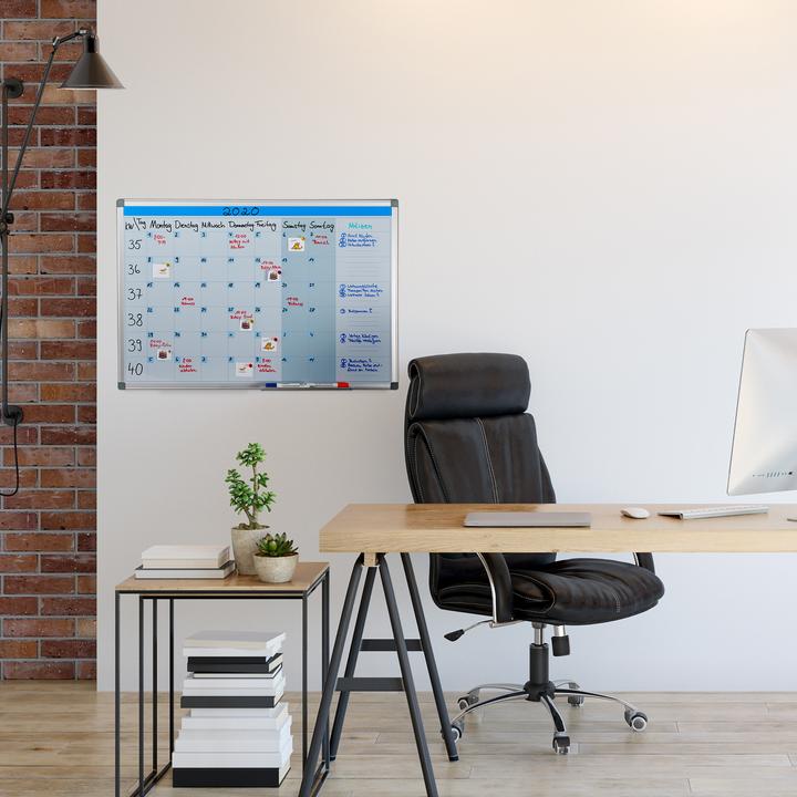 Actual product image Relaxdays Whiteboard planner (90 x 5 x 60 cm)