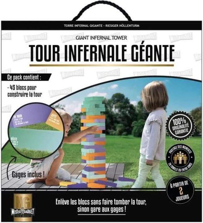 Immagine prodotto Mister Gadget Gioco Jenga grande - blocchi morbidi - multicolore