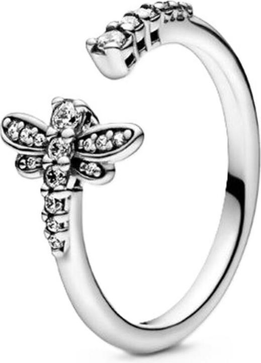 Actual product image Pandora Ring Sparkling Dragonfly (54, 925 Silver)