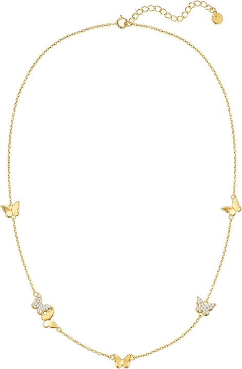 Immagine prodotto Glanzstücke München Kette mit Anhänger Sterling Silber gelbgold Zirkonia weiss - 38174 (Argento 925/000, 40 - 45 cm)