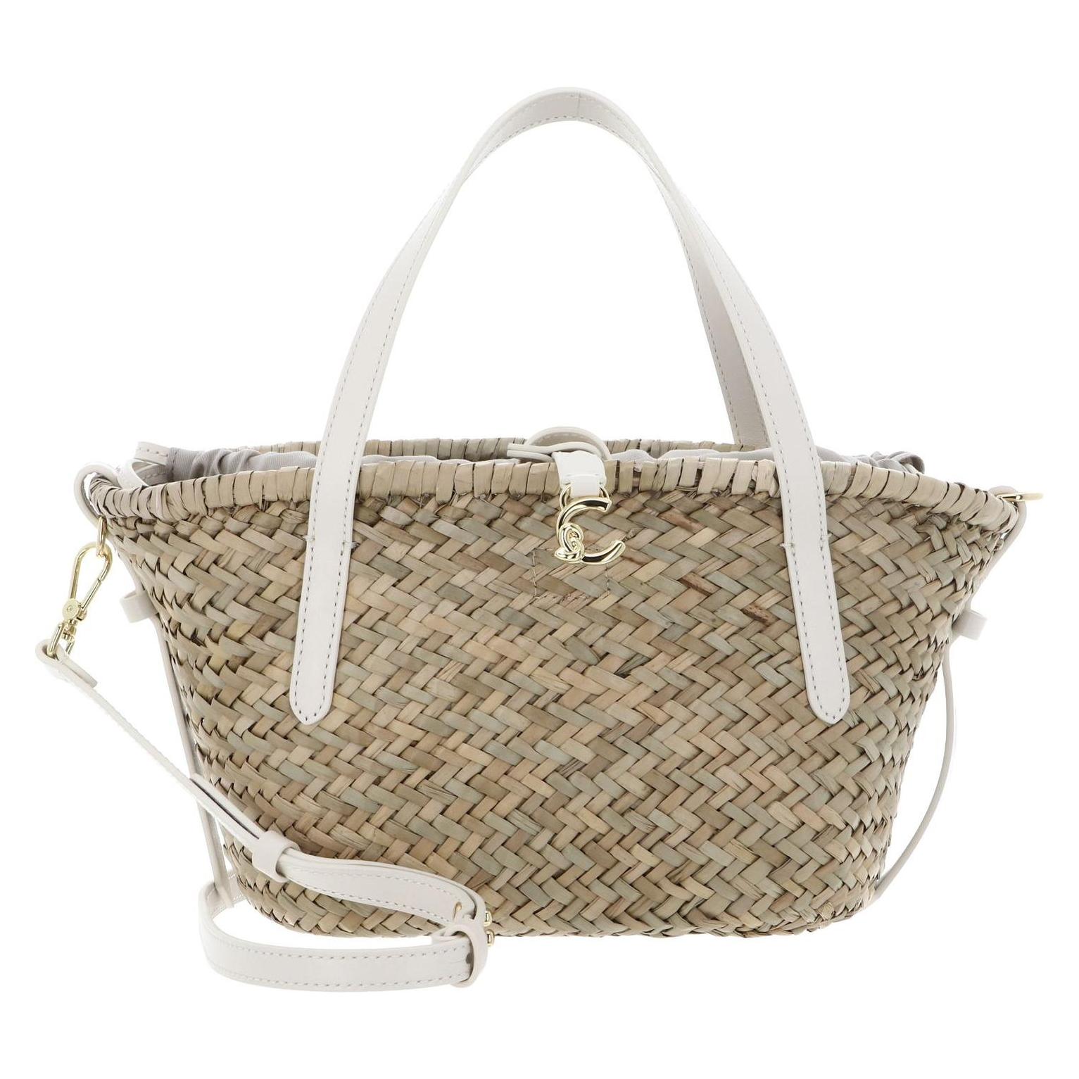 Coccinelle, Damen, Handtasche, C-Me Summer Straw Handbag, Beige