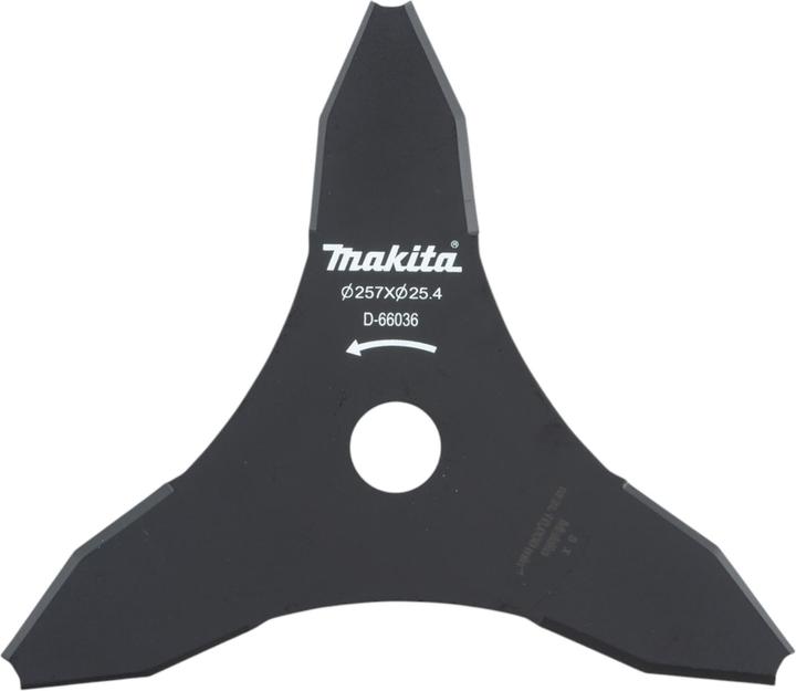 Produktbild Makita D-66036 Dickichtmesser 257x25,4mm (Rasentrimmer, Rasenmäher Messer + Ersatzmesser Gartenmaschinen)