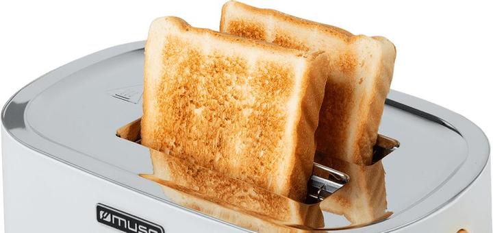 Produktbild Muse MS130 BC Edelstahl Toaster schwarz